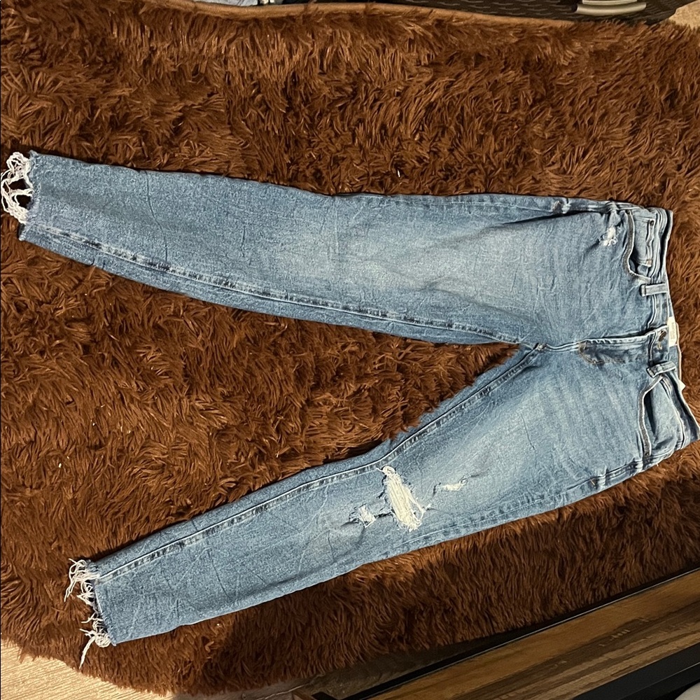 Kensie Light Blue Distressed Skinny Jeans